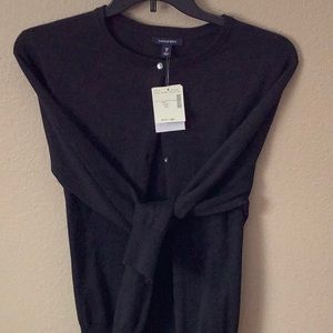 Lands’ End Black Button Down Sweater